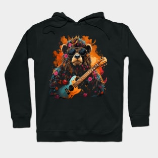 Orangutan Playing Guitar Hoodie